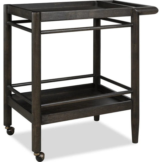 Rockford Two Shelf Rolling Bar Cart