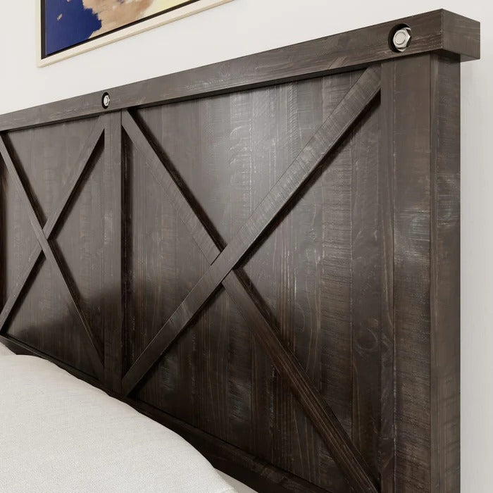 Yosenite Solid Wood Footboard Storage Bed