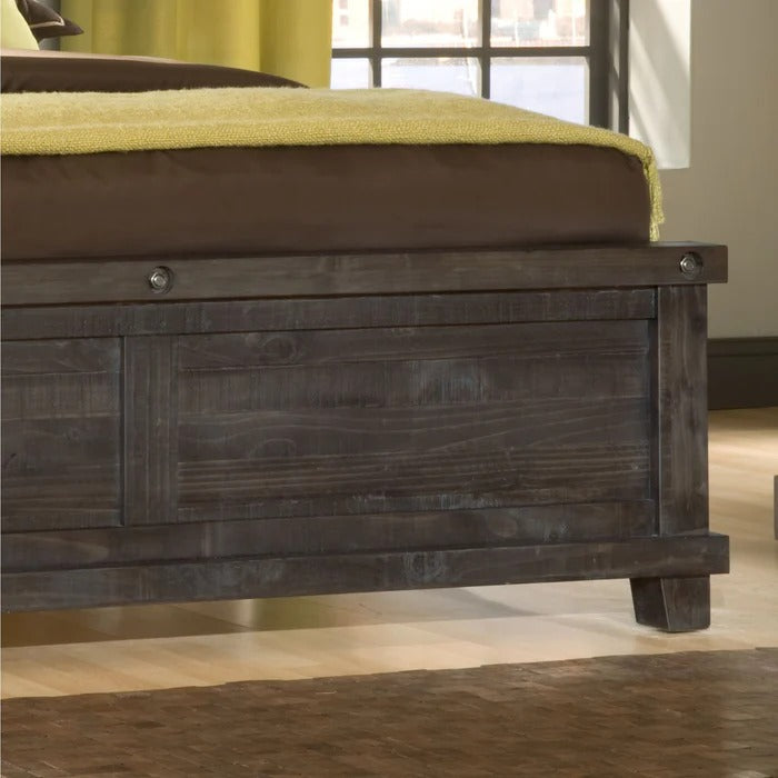 Yosenite Solid Wood Panel Bed