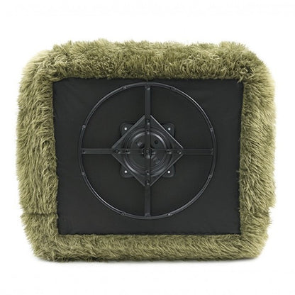 Dawna Fluffy Swivel Single Sofa - Green