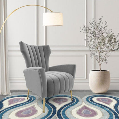 Kaylee Velvet Accent Chair - Futu With . . .