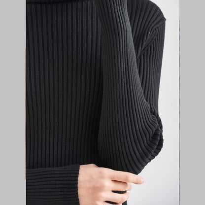 Ribbed Turtleneck Pullover Sweater - Futu With . . .